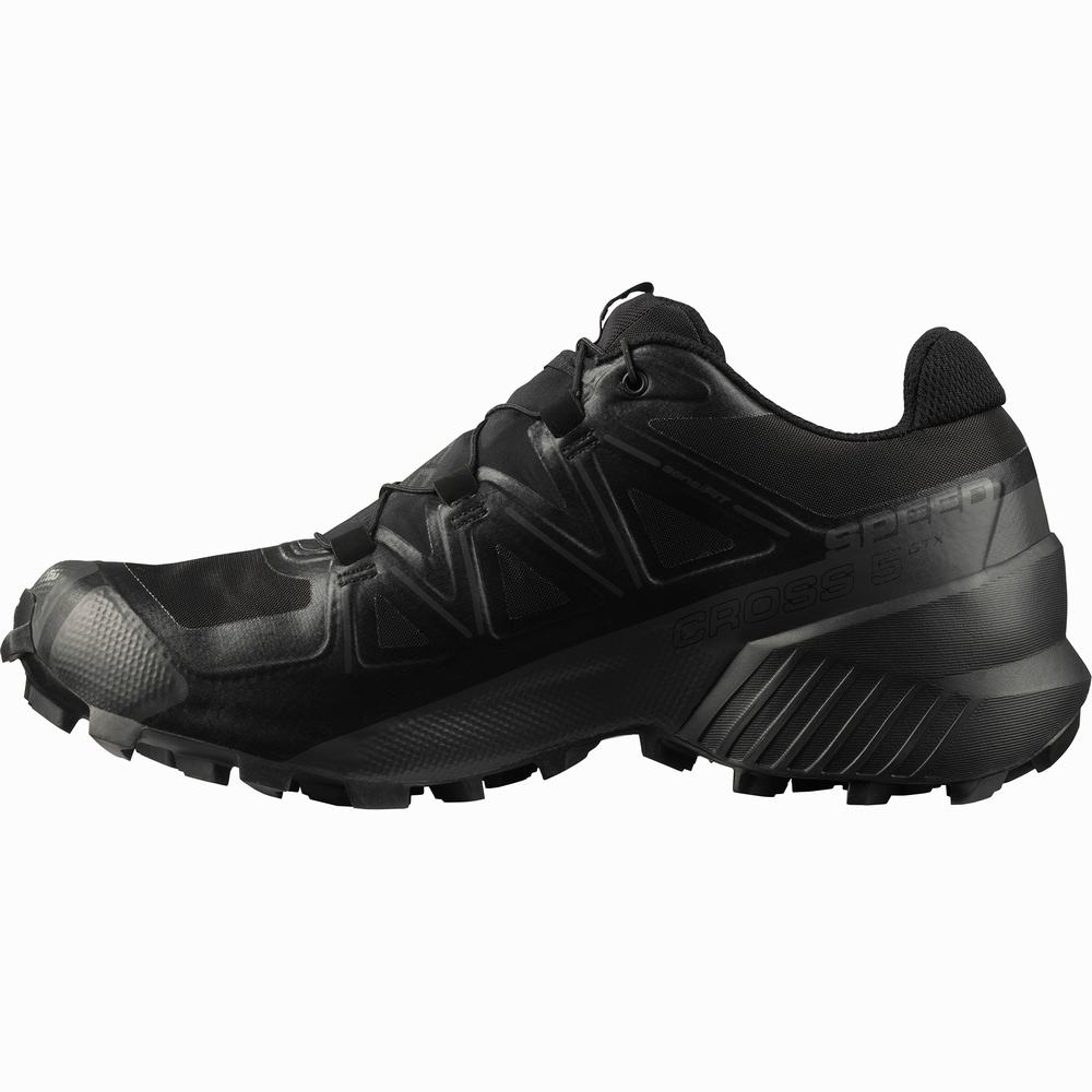 Pánské Trailové Běžecké Boty Salomon Speedcross 5 Gore-tex Černé | CZ-3105479