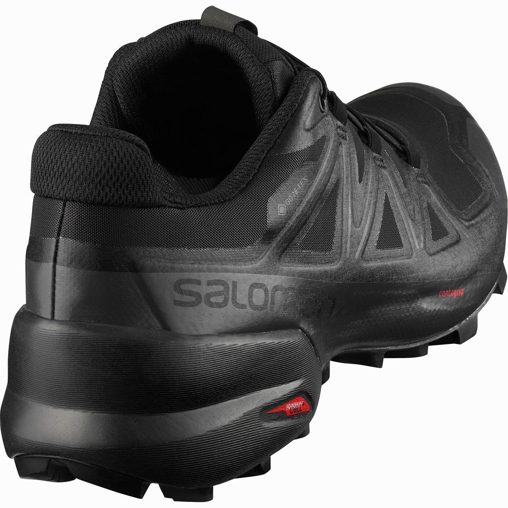 Pánské Trailové Běžecké Boty Salomon Speedcross 5 Gore-tex Černé | CZ-3105479