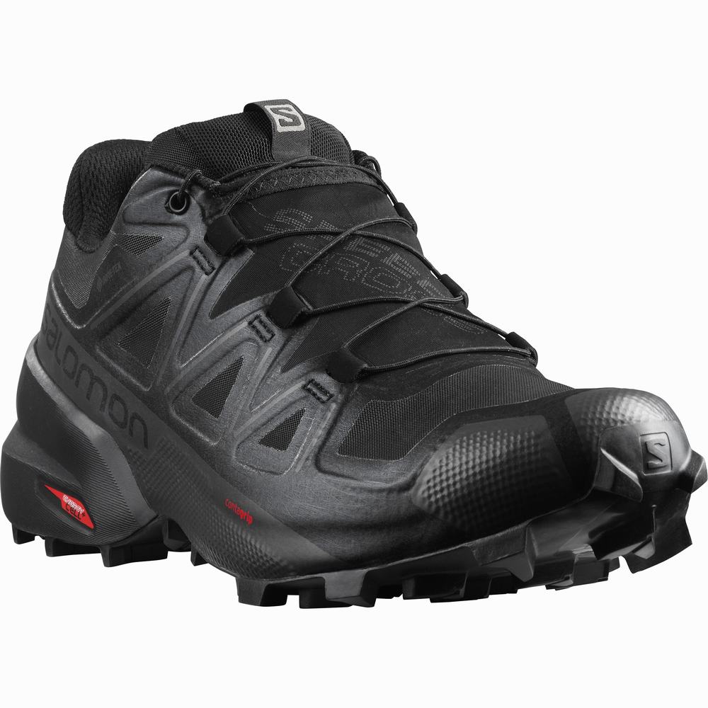 Pánské Trailové Běžecké Boty Salomon Speedcross 5 Gore-tex Černé | CZ-3105479