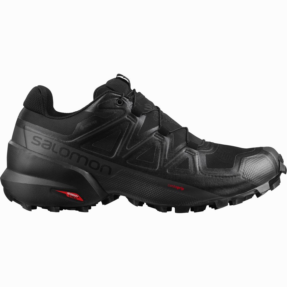 Pánské Trailové Běžecké Boty Salomon Speedcross 5 Gore-tex Černé | CZ-3105479