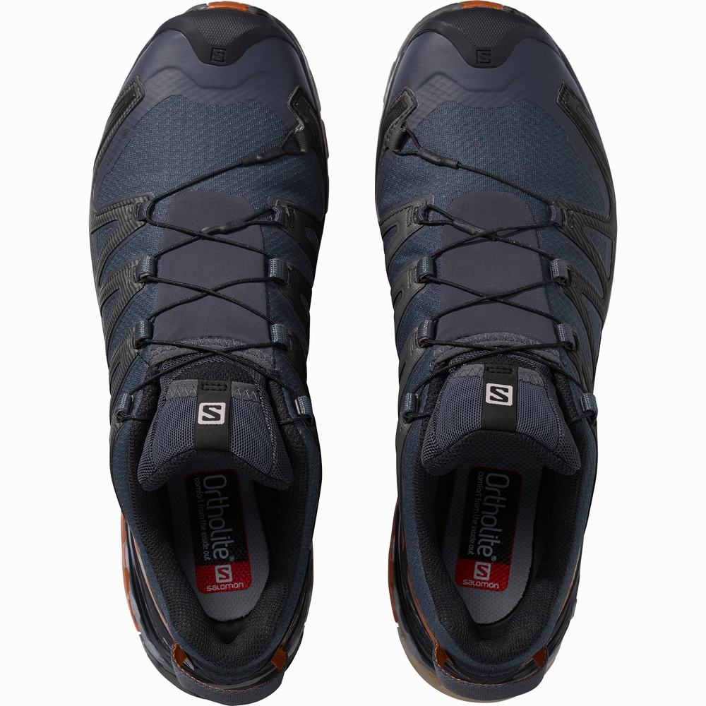 Pánské Trailové Běžecké Boty Salomon Xa Pro 3d V8 Gore-tex Navy/Black | CZ-1976502