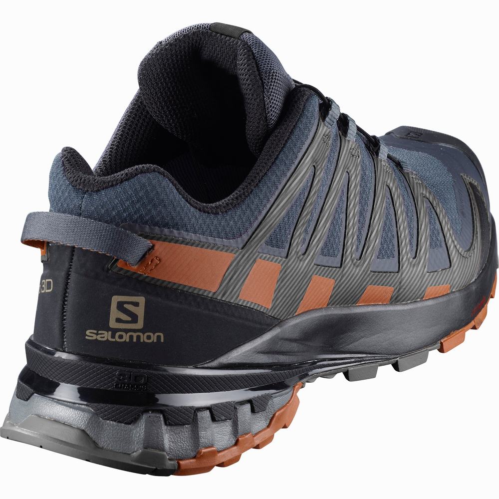 Pánské Trailové Běžecké Boty Salomon Xa Pro 3d V8 Gore-tex Navy/Black | CZ-1976502