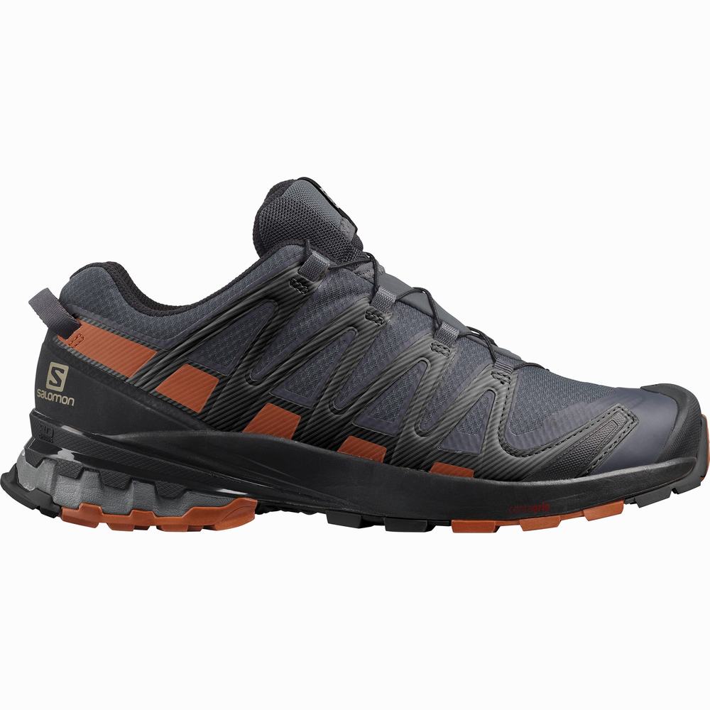 Pánské Trailové Běžecké Boty Salomon Xa Pro 3d V8 Gore-tex Navy/Black | CZ-1976502