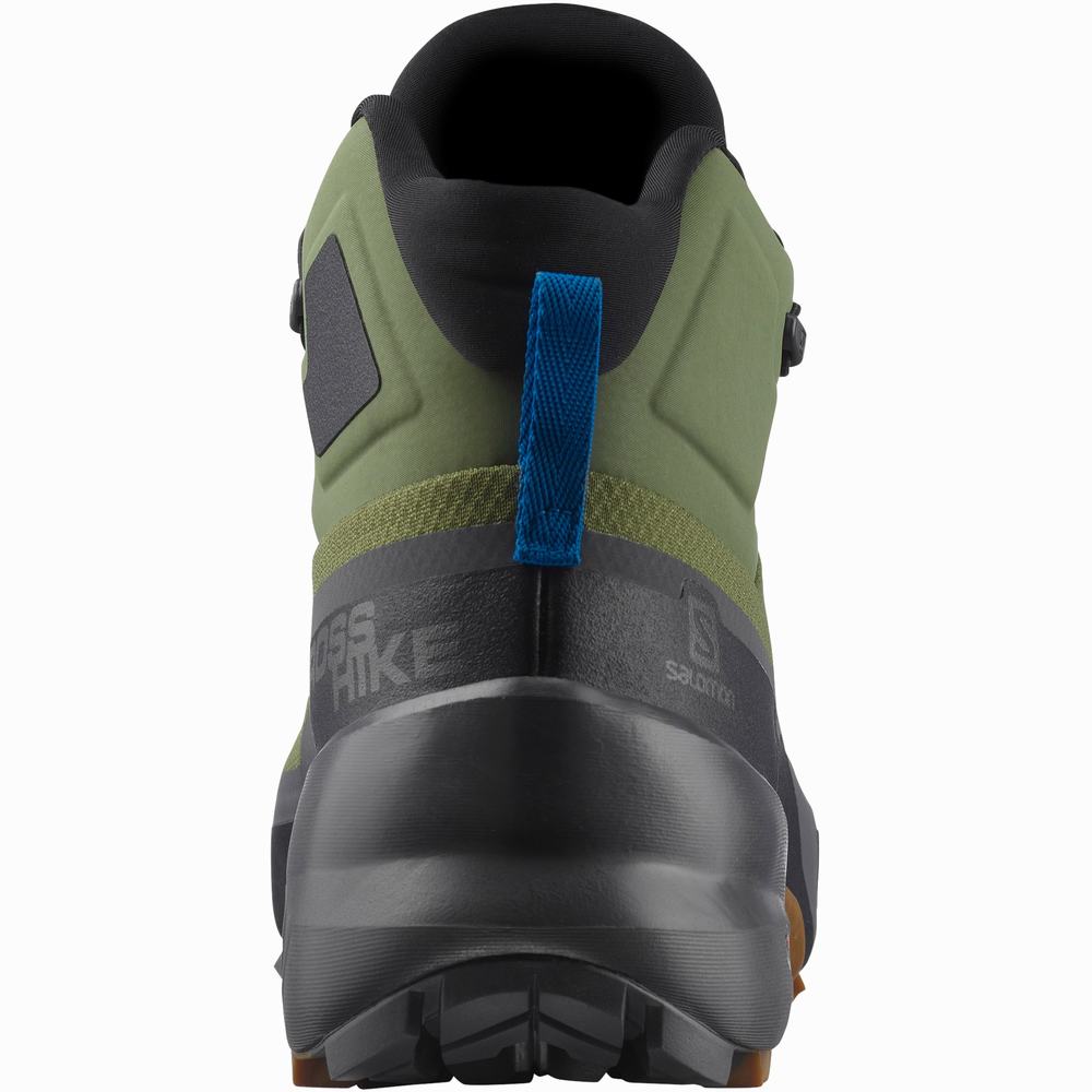 Pánské Turistické Boty Salomon Cross Hike Mid Gore-tex Green/Black | CZ-6548723