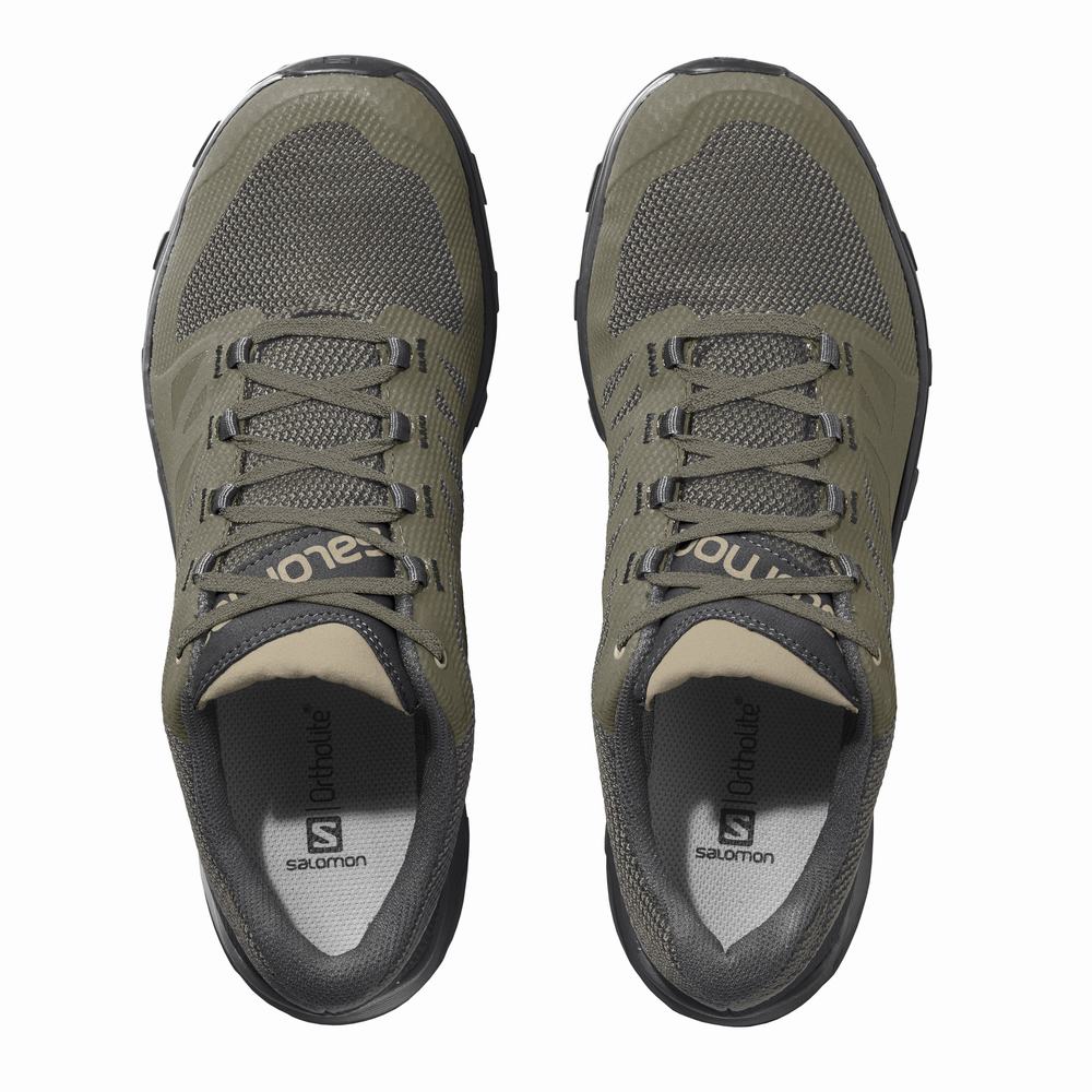 Pánské Turistické Boty Salomon Outline Gore-tex Olive/Black | CZ-0325461