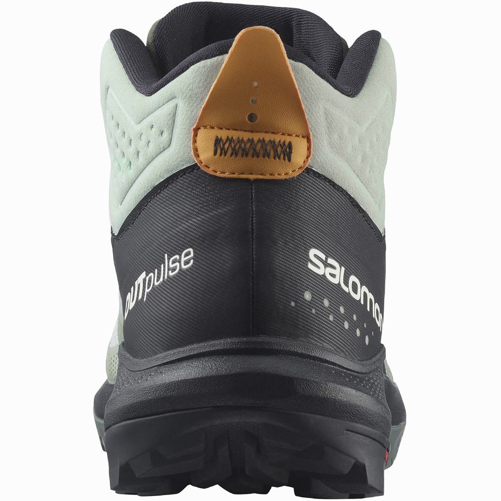 Pánské Turistické Boty Salomon Outpulse Mid Gore-tex Turquoise/Black/Orange | CZ-5238146