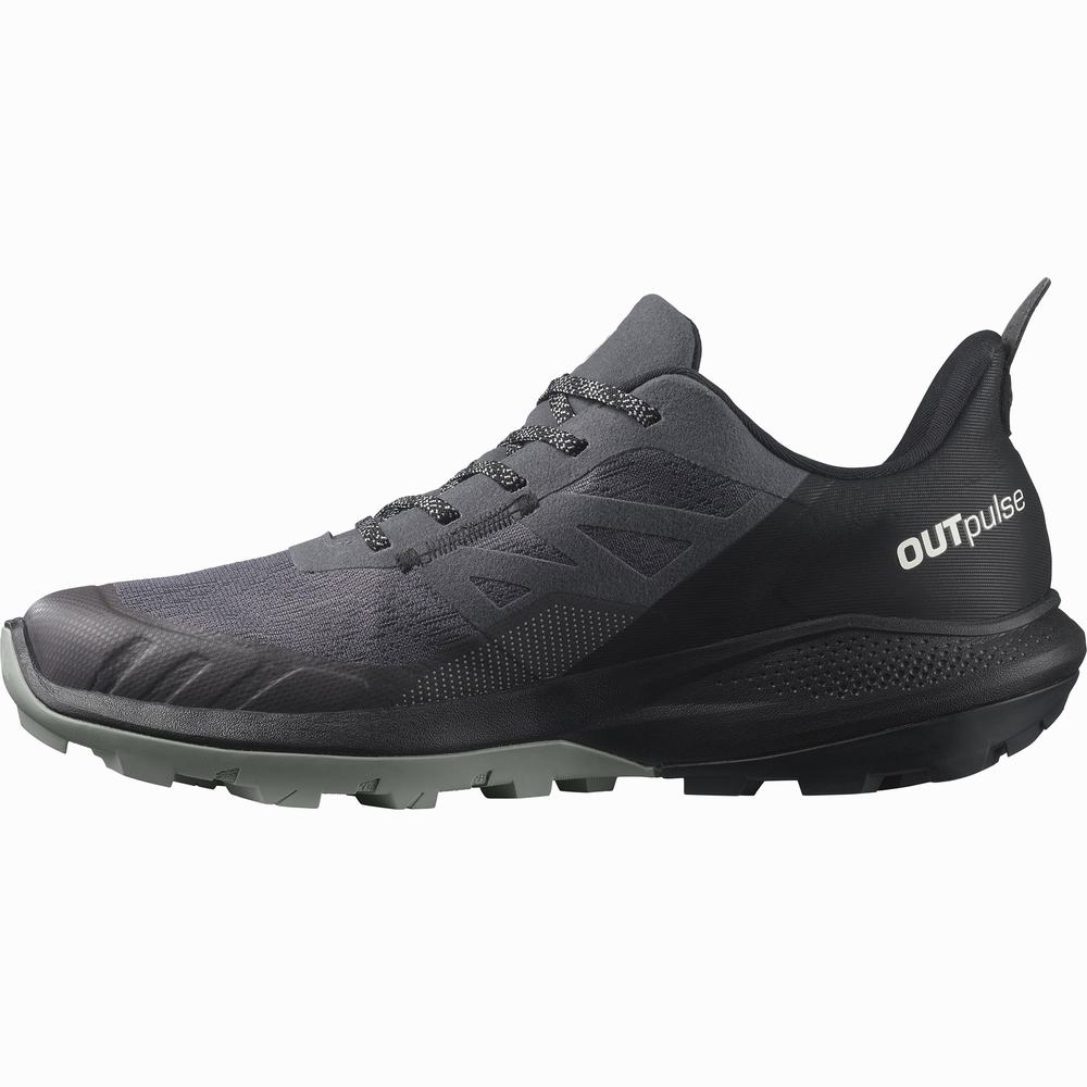 Pánské Turistické Boty Salomon Outpulse Gore-tex Navy/Black | CZ-8605724