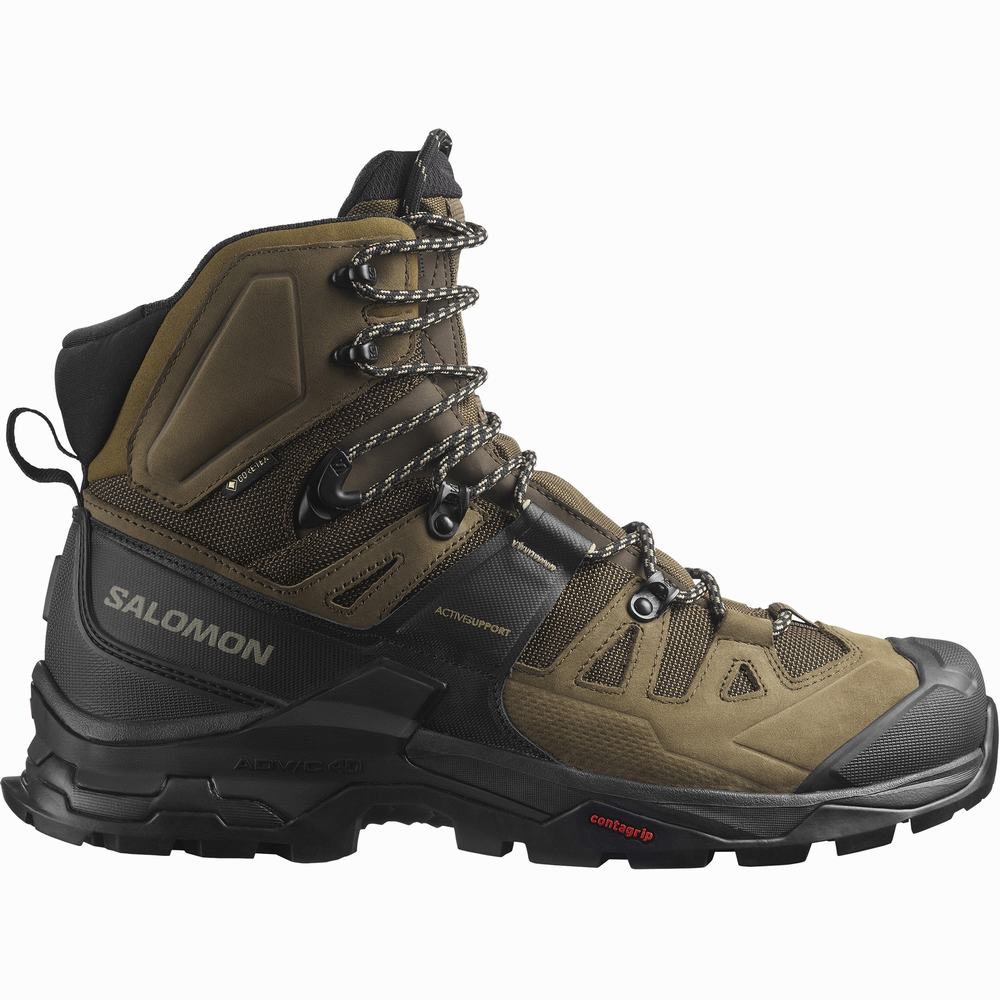 Pánské Turistické Boty Salomon Quest 4 Gore-tex Olive/Black | CZ-1067953