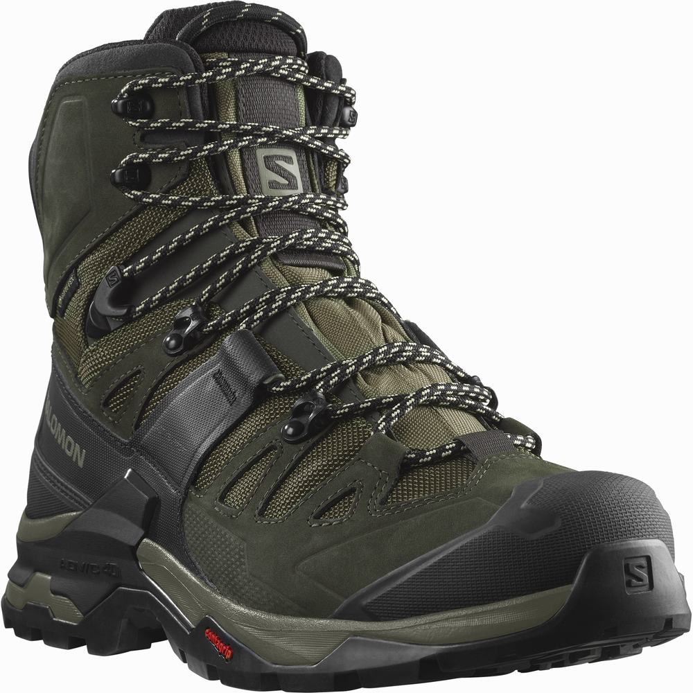 Pánské Turistické Boty Salomon Quest 4 Gore-tex Olivy Zelené | CZ-8470691