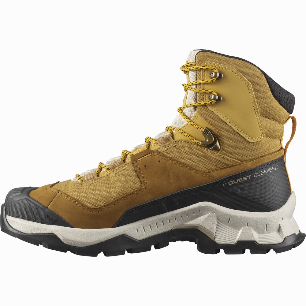 Pánské Turistické Boty Salomon Quest Element Gore-tex Yellow/Black | CZ-2365801