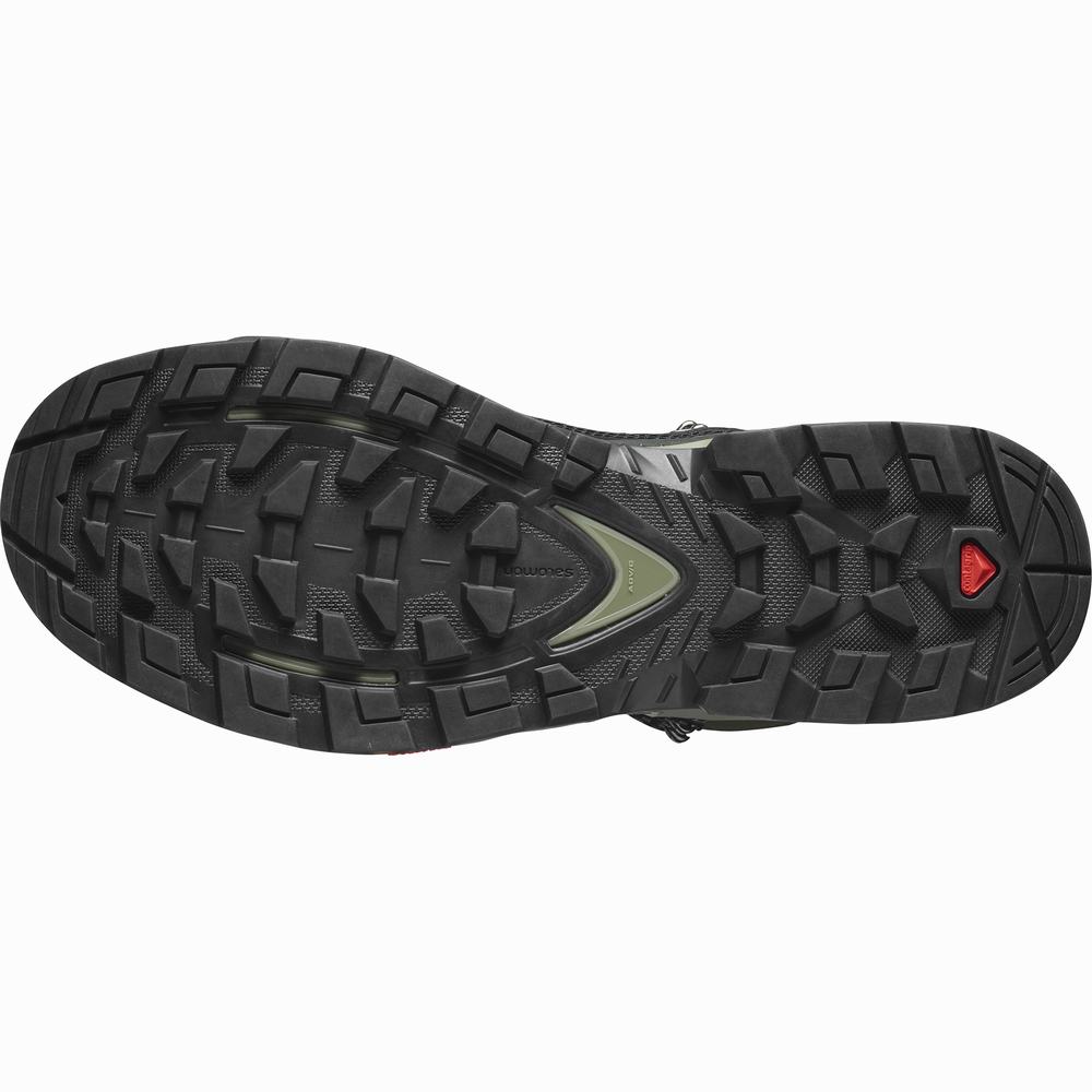 Pánské Turistické Boty Salomon Quest Element Gore-tex Black/Deep Green/Olive | CZ-8745139