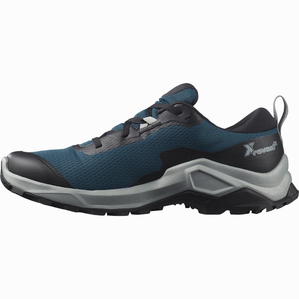 Pánské Turistické Boty Salomon X Reveal 2 Gore-tex Blue/Black | CZ-8176532