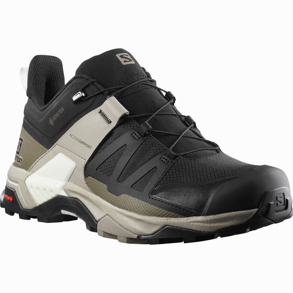 Pánské Turistické Boty Salomon X Ultra 4 Gore-tex Black/Khaki | CZ-2947580