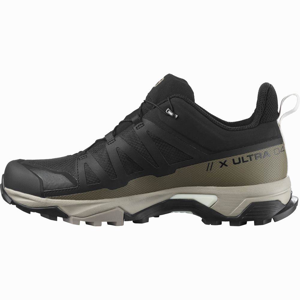 Pánské Turistické Boty Salomon X Ultra 4 Gore-tex Black/Khaki | CZ-2947580