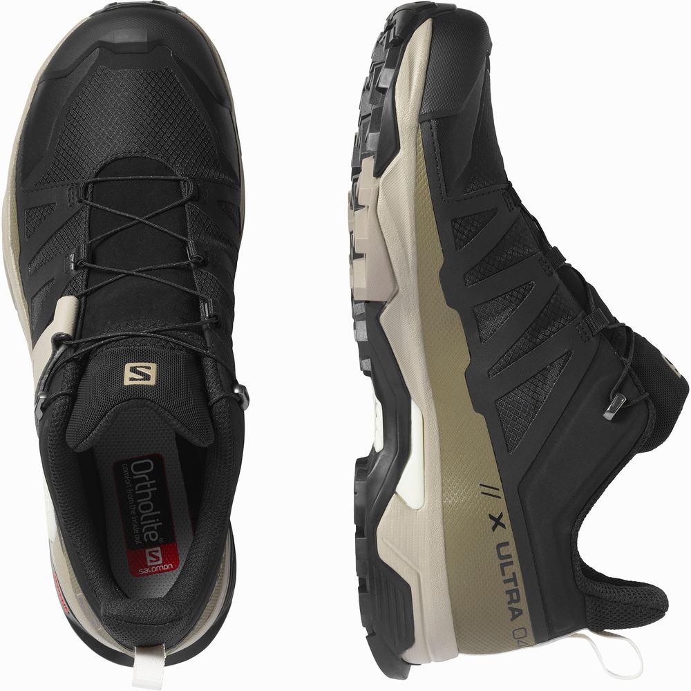 Pánské Turistické Boty Salomon X Ultra 4 Gore-tex Black/Khaki | CZ-2947580