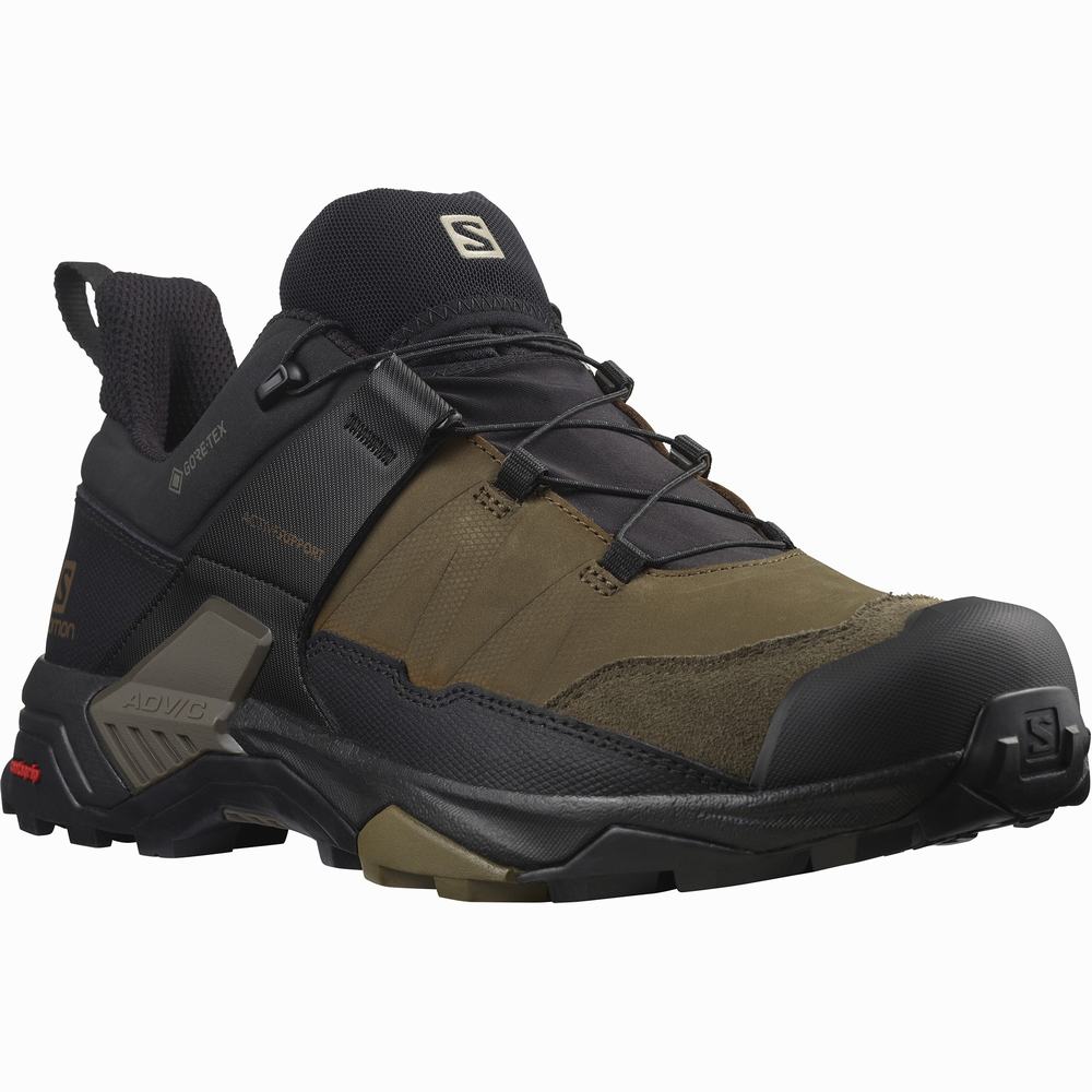 Pánské Turistické Boty Salomon X Ultra 4 Læder Gore-tex Brown/Black | CZ-7951284