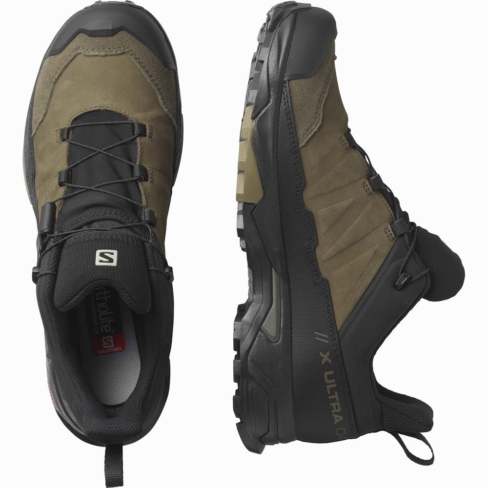 Pánské Turistické Boty Salomon X Ultra 4 Læder Gore-tex Brown/Black | CZ-7951284