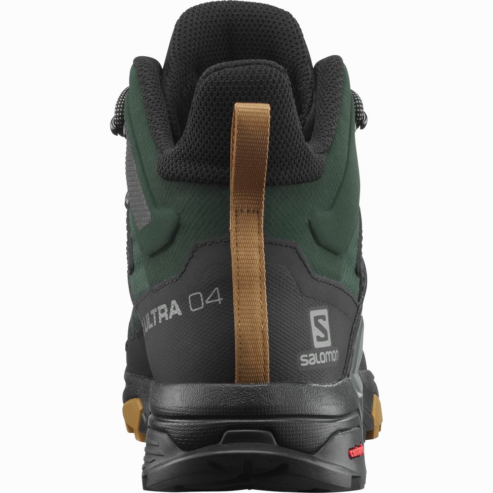 Pánské Turistické Boty Salomon X Ultra 4 Mid Gore-tex Green/Black | CZ-9854763