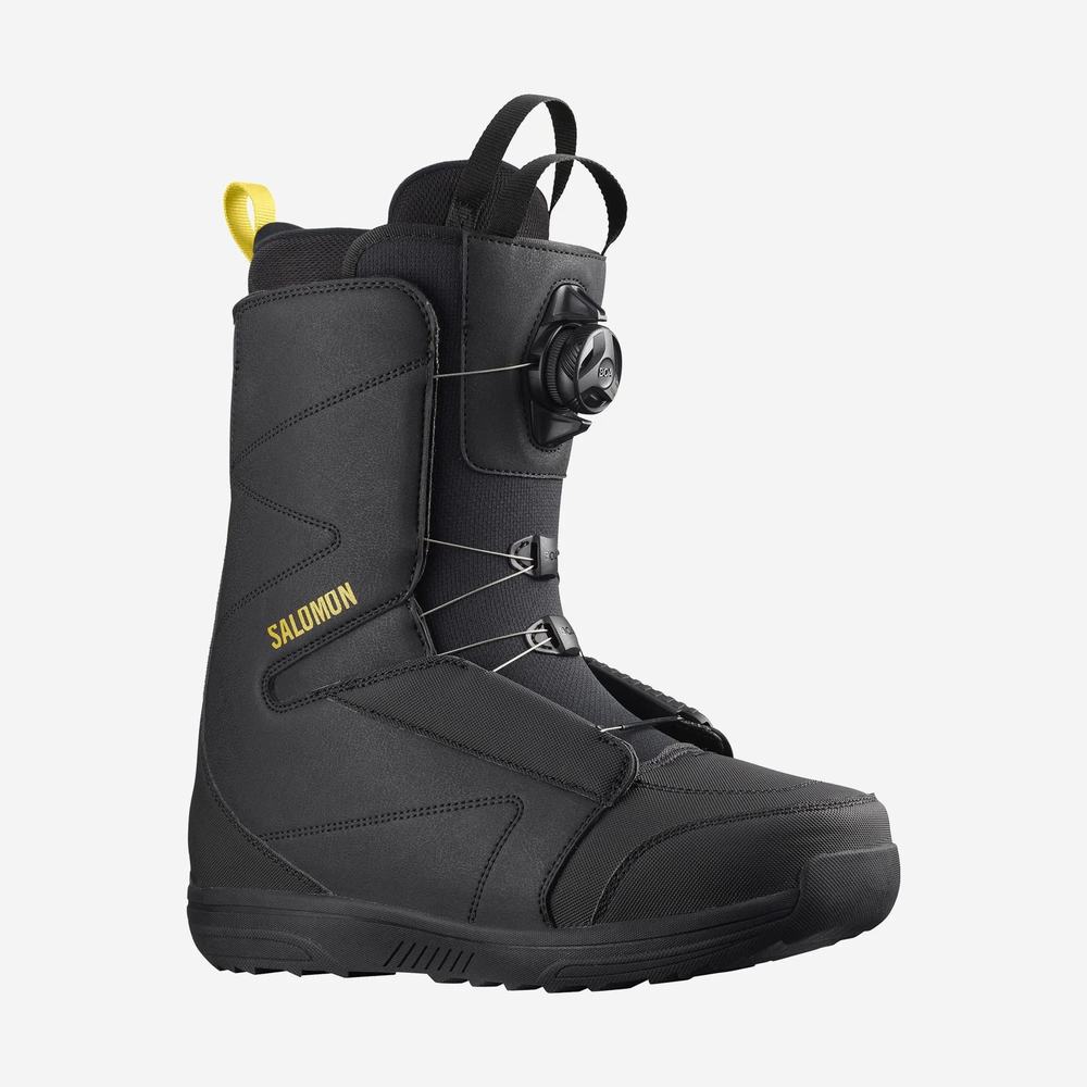 Dámské Snowboardové Boty Salomon Faction Rtl Boa Black/Yellow | CZ-0839417