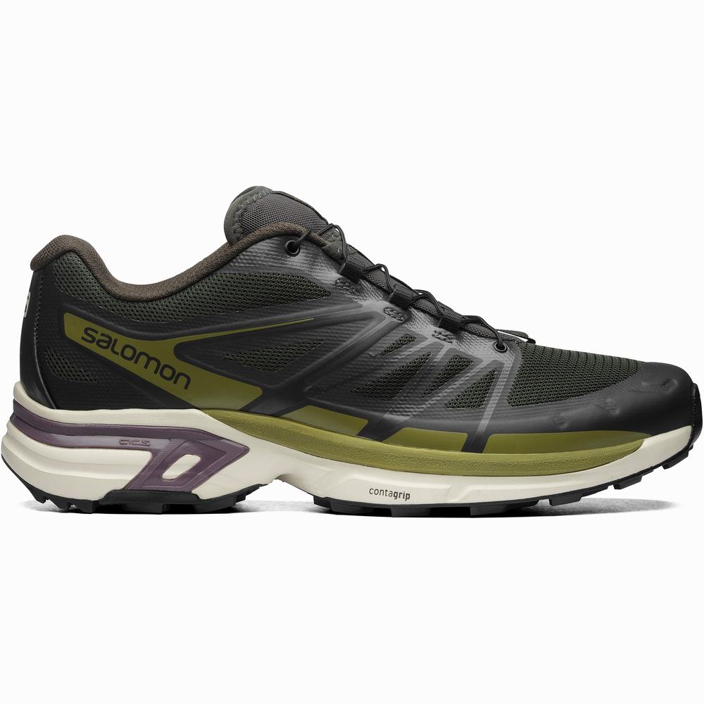 Dámské Tenisky Salomon Xt-wings 2 Black/Green | CZ-8074961