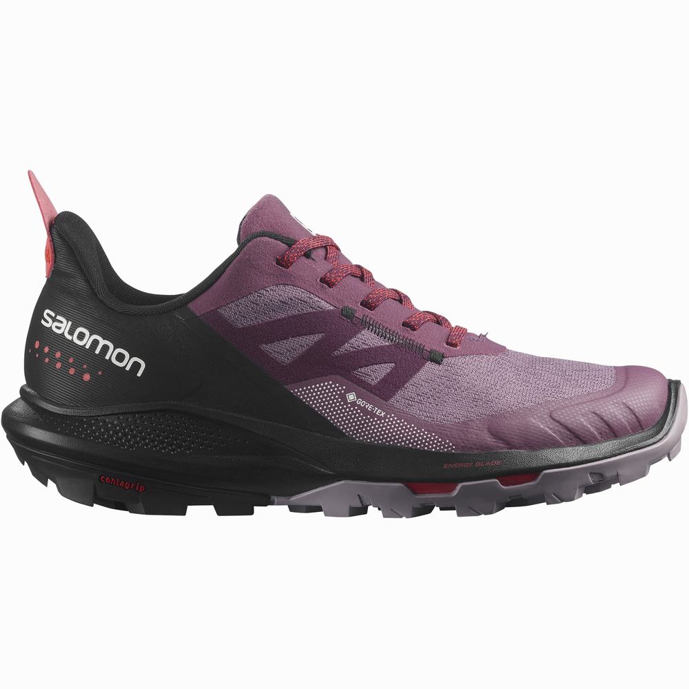 Dámské Turistické Boty Salomon Outpulse Gore-tex Purple/Black/Red | CZ-9627451