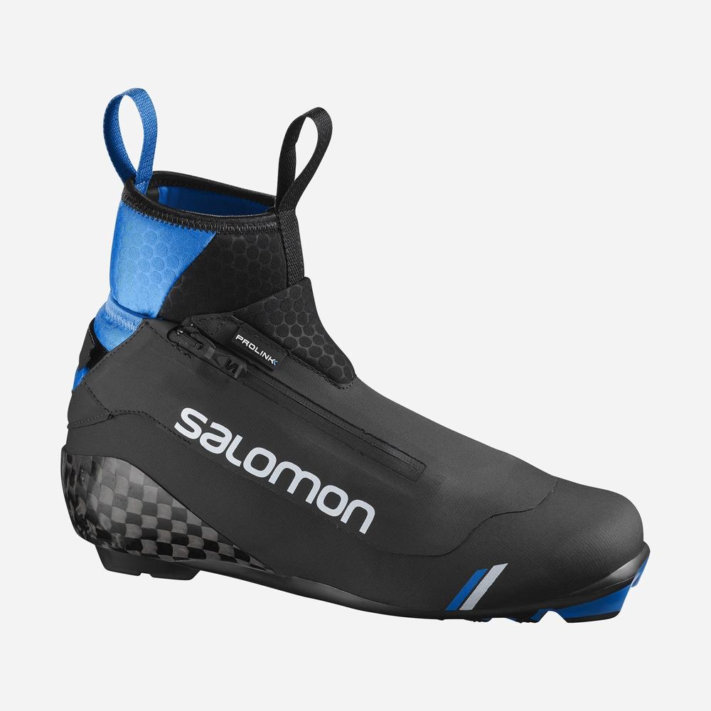 Pánské Lyžařské Boty Salomon S/Race Classic Black/Blue | CZ-3712460