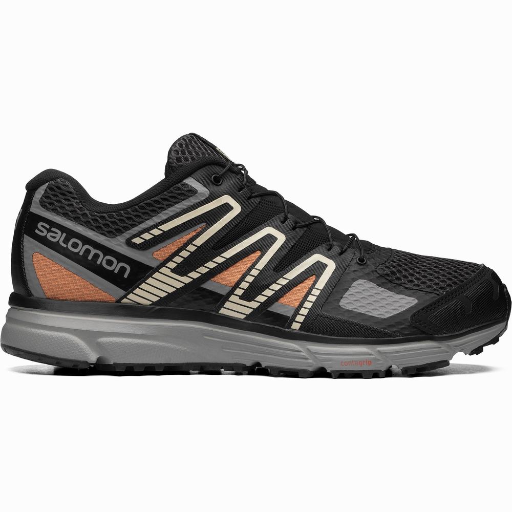 Pánské Tenisky Salomon X-mission 4 Black/Orange | CZ-5243790