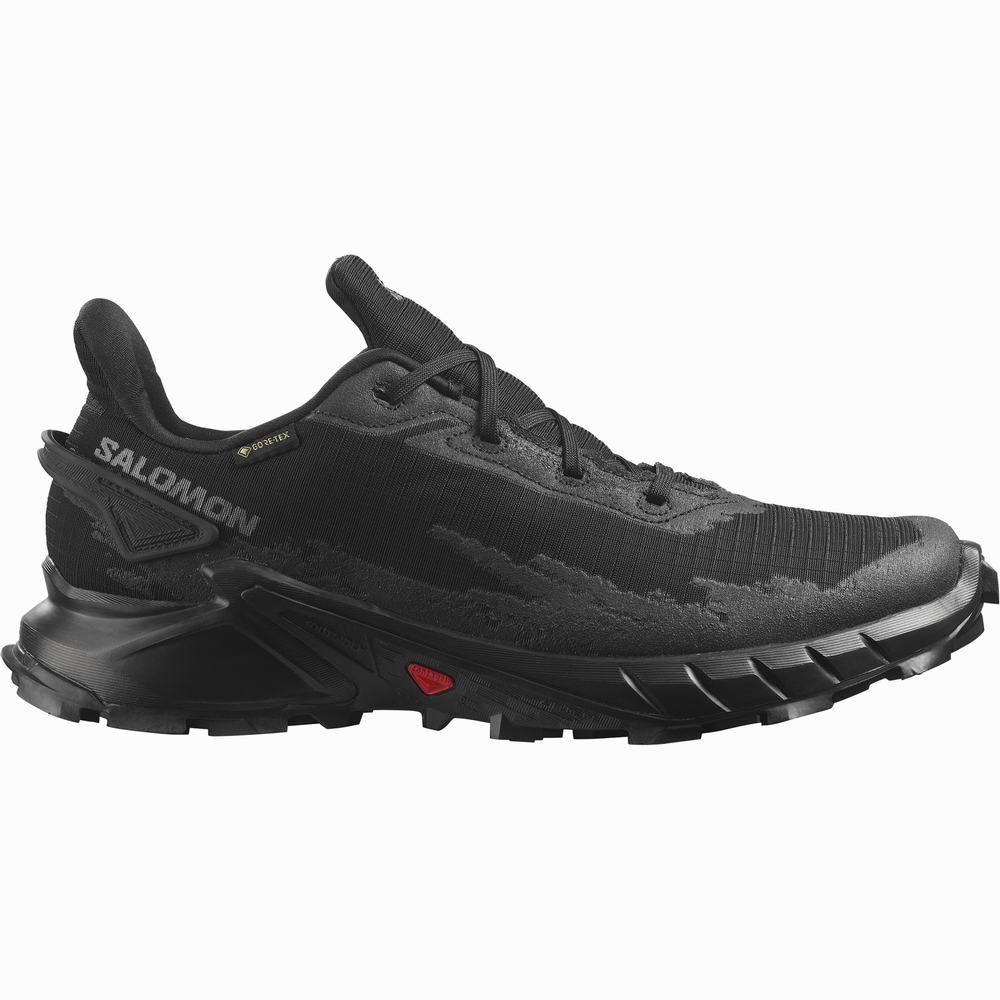 Pánské Trailové Běžecké Boty Salomon Alphacross 4 Gore-tex Černé | CZ-4081935