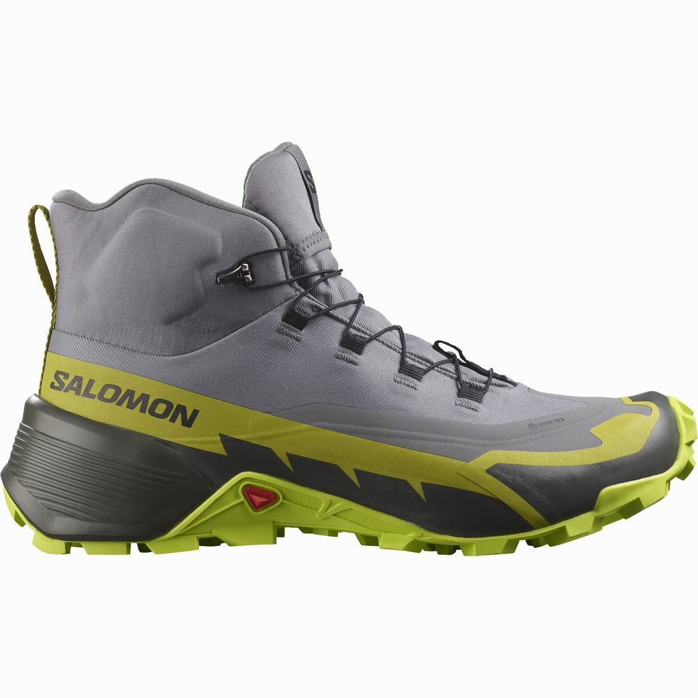 Pánské Turistické Boty Salomon Cross Hike 2 Mid Gore-tex Zelene | CZ-1409756