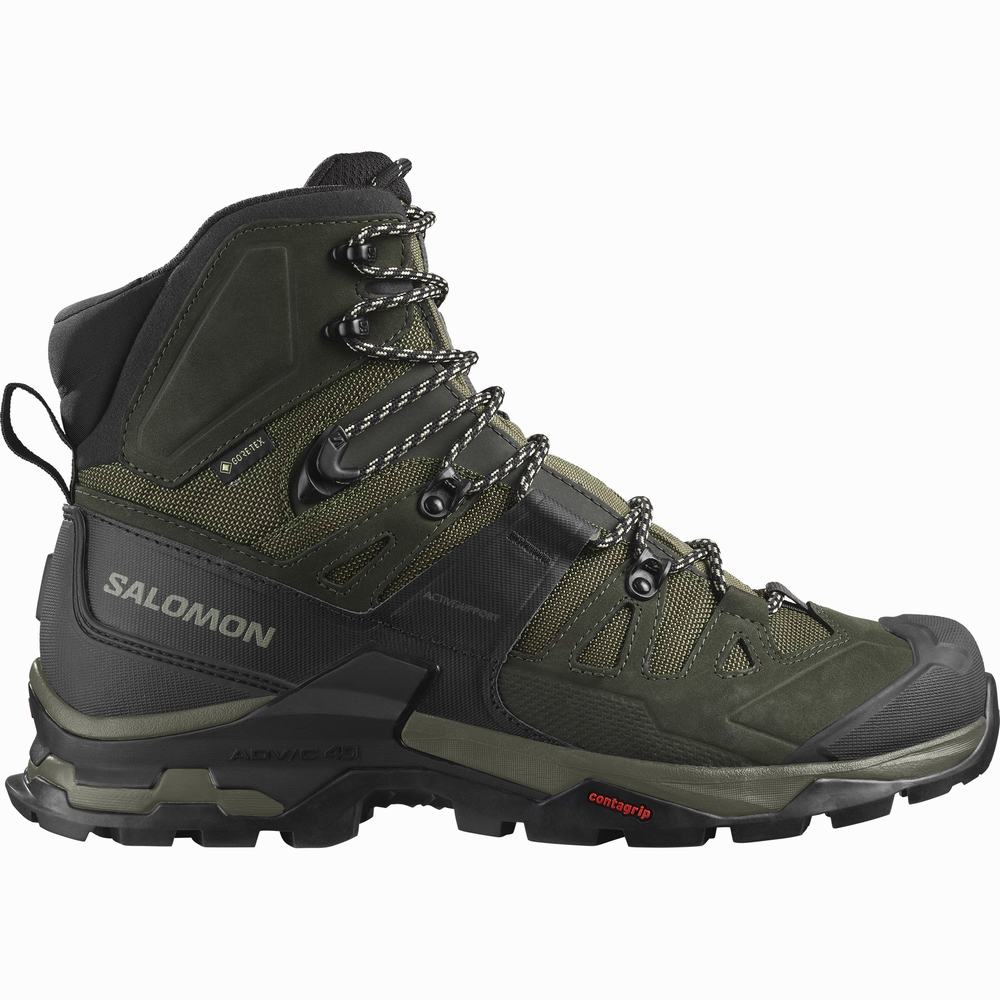 Pánské Turistické Boty Salomon Quest 4 Gore-tex Olivy Zelené | CZ-8470691