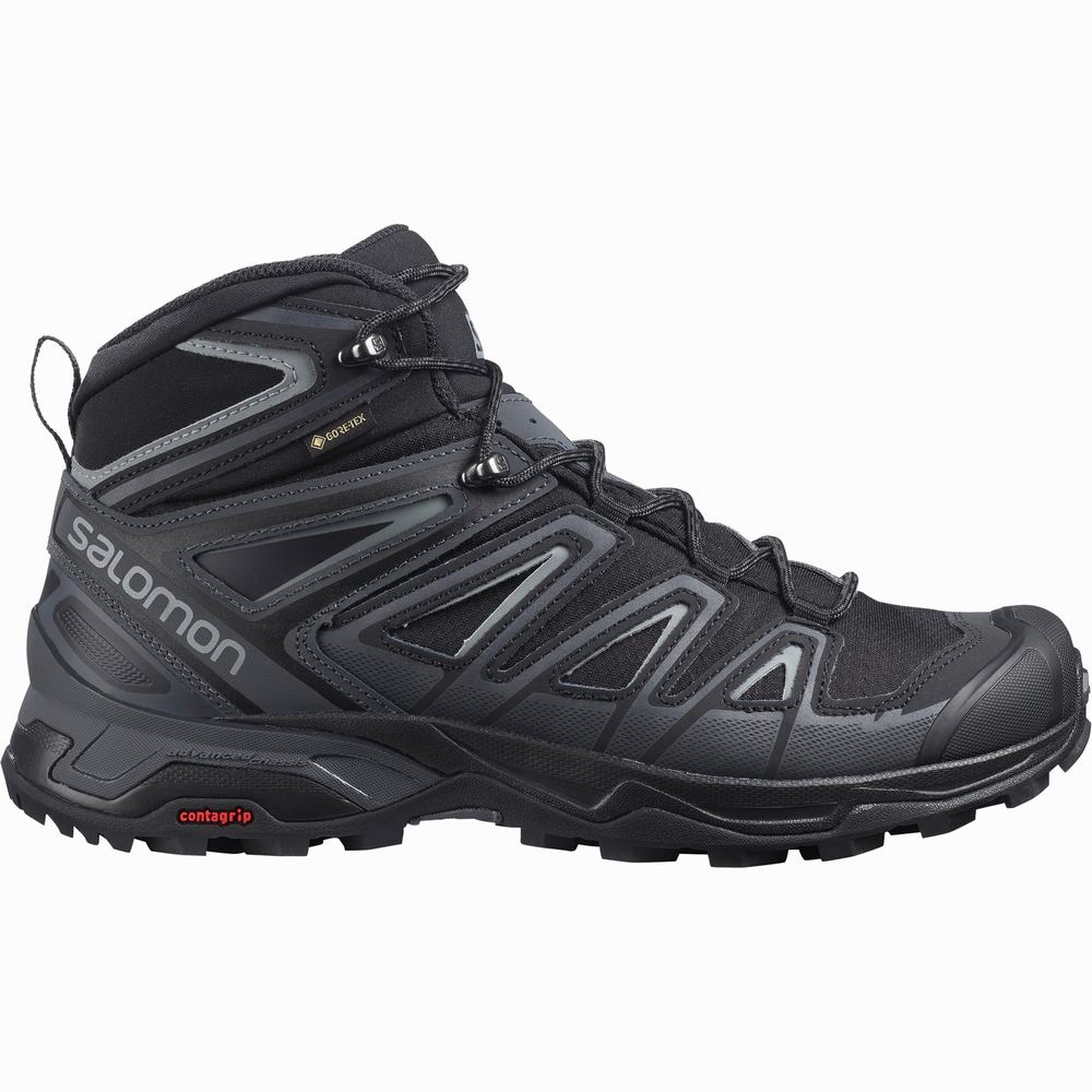 Pánské Turistické Boty Salomon X Ultra 3 Mid Gore-tex Černé | CZ-2930657