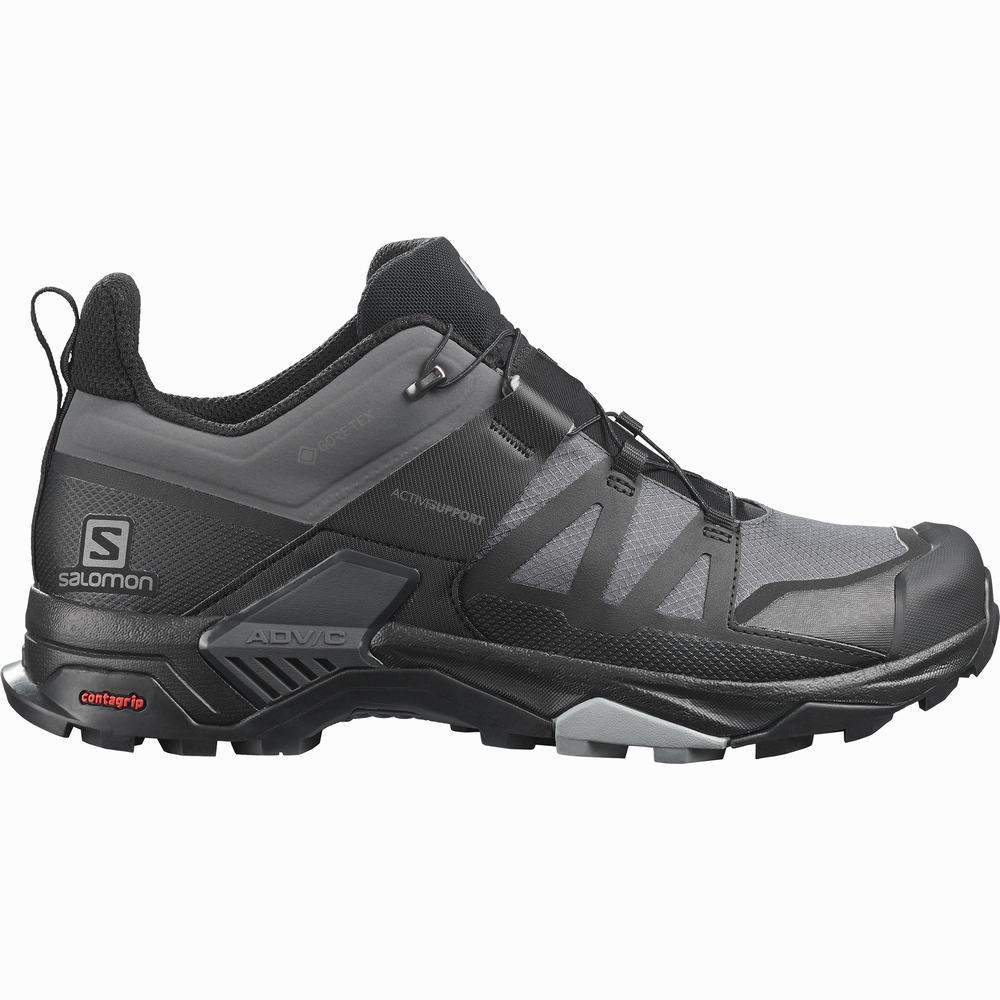 Pánské Turistické Boty Salomon X Ultra 4 Gore-tex Grey/Black | CZ-7316092