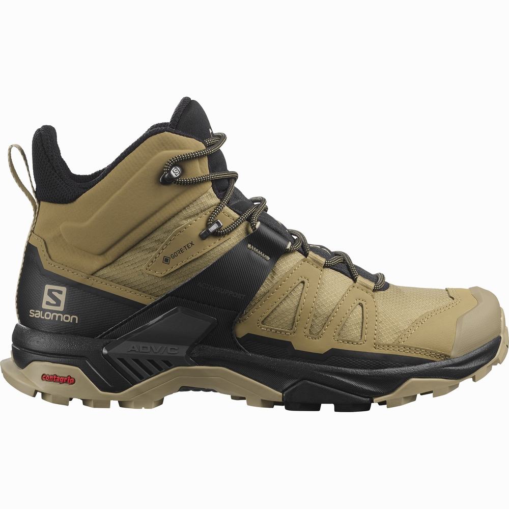 Pánské Turistické Boty Salomon X Ultra 4 Mid Gore-tex Brown/Black | CZ-7683109